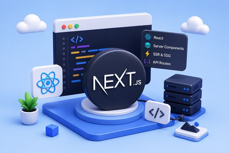 Next.js build service workspace