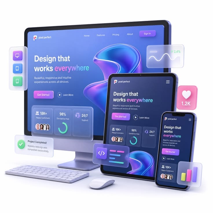 Web design service workspace